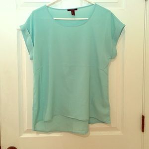 Forever 21 boxy chiffon tee