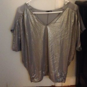 Express dolman shirt silver