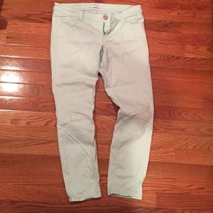 Mint colored express jeans!