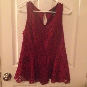 Beautiful dark red shirt