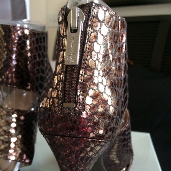Jessica Simpson Elsbeth Silver Bronze Shoes - Picture 3 of 3