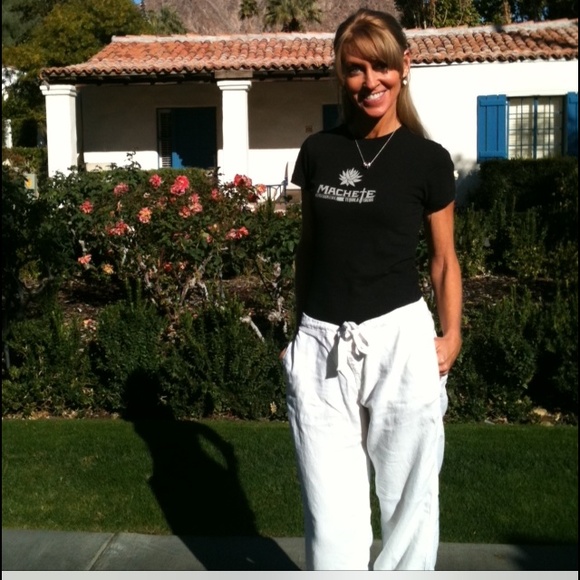 H&M Pants - Adorable White Drawstring Linen Pants from H&M