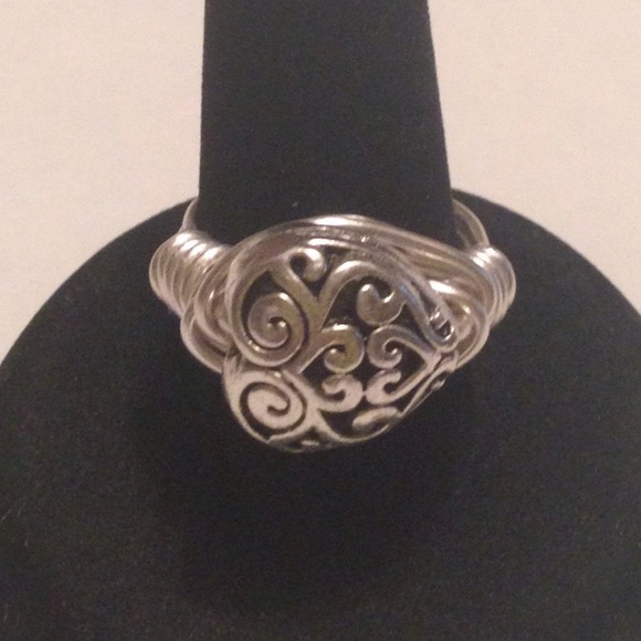Puff Heart Wire Wrap Ring - Picture 3 of 4