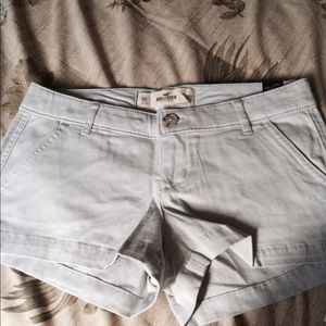 Hollister khaki shorts.