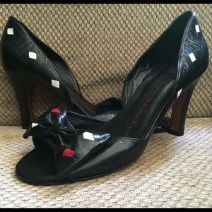 LuLu Guinness "lucky" heels size 9 Pinup