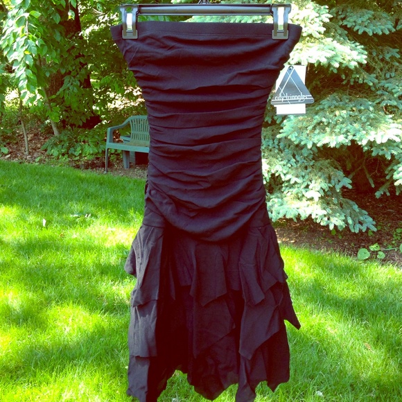 LBD Black Strapless Stretch Dress