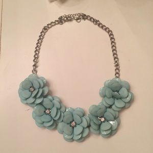 Tiffany blue statement necklace