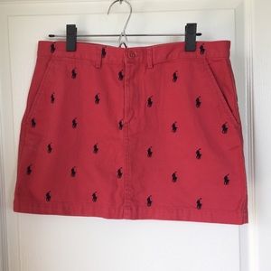 RALPH LAUREN Nantucket Red Skirt
