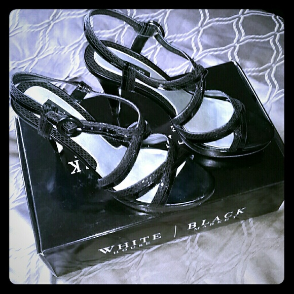 Fabulous black strappy heels