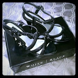 Fabulous black strappy heels