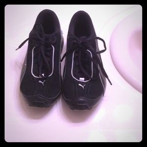 Black puma shoes!