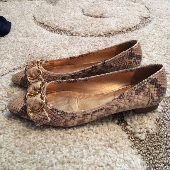 Kate Spade snakeskin ballet flats - Picture 2 of 2