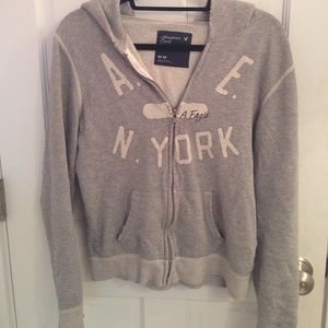 Grey zip up