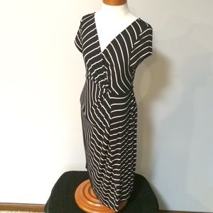 Maternity knit knee length dress
