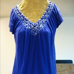 Beaded Neck Shirt