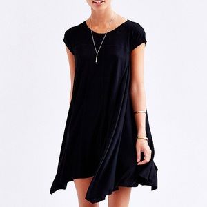 BDG Black short sleeved flowy dress