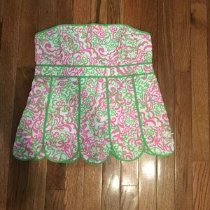 Lilly Pulitzer scallop top
