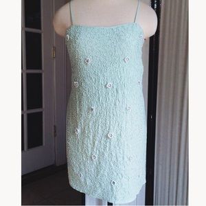 Beaded mint dress