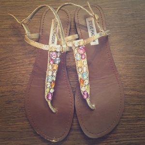 Steve Madden sandal with rhinestone embellishment