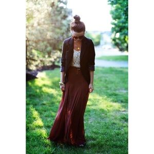 Burgundy Maxi Skirt from Nordstrom