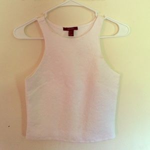 White Lace Crop Top