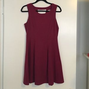 Lauren Conrad maroon dress