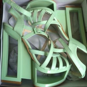 Practically new! Mint green heels.