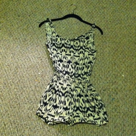 Backless Tribal Romper