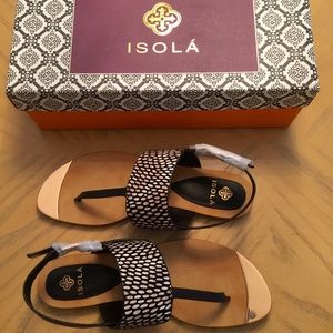 ISOLA Presta Flat Thong Sandals Size 8