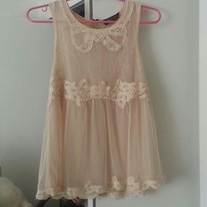 Brand new Topshop Cute lace bow top