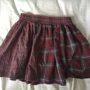 LF plaid school girl skirt