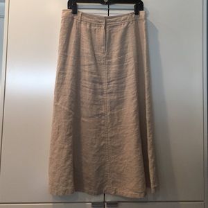 Charter Club Khaki Linen Skirt