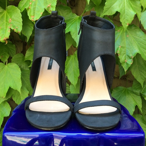 Modern Open Toe Booties - Picture 2 of 4