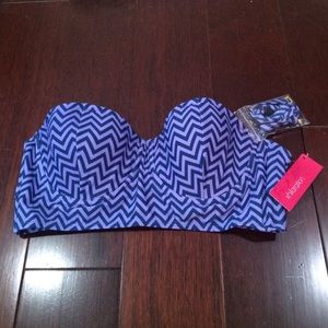 Xhilaration Strapless Bikini Top Size Lg NWT