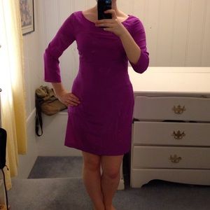 Magenta sheath dress