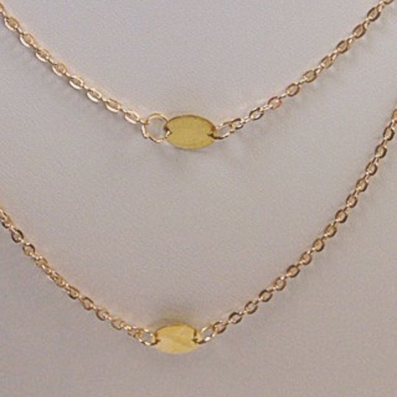 NWOT Gold layer disc necklace - Picture 3 of 3