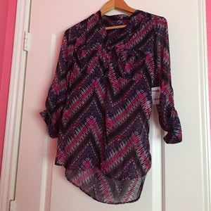 Charlotte Russe Chevron top xSmall