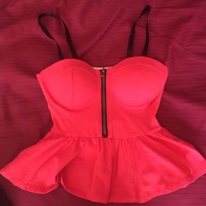 Material Girl Hot Pink Crop Top ✨