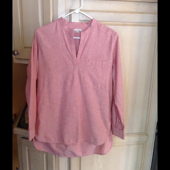 NWOT Gap sunwashed red pop-over tunic-summer must!