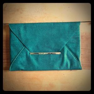 BCBG MAXAZRIA Green Clutch