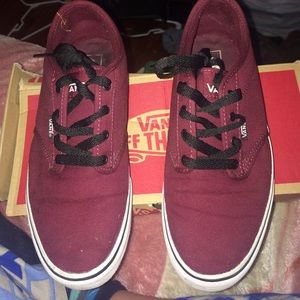Burgundy Vans