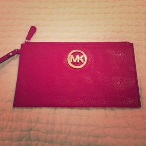 ❤️️ Red Michael Kors wristlet.