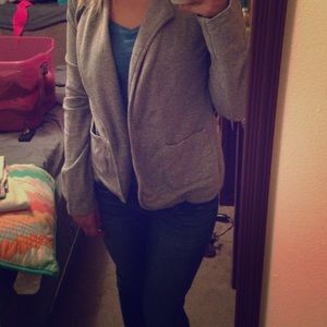 Gray blazer
