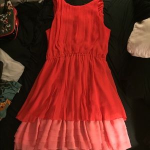 Pink and red Jessica Simpson cocktail dress
