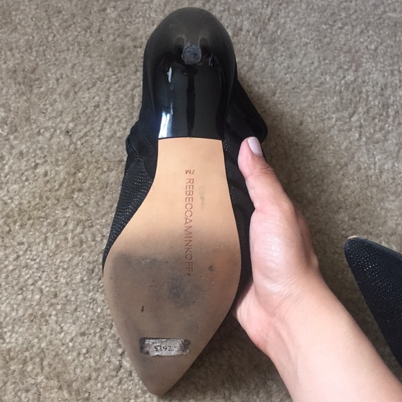 Rebecca Minkoff black stripped boots - Picture 3 of 4