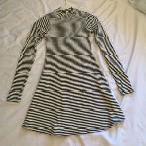 stripped long sleeve dress