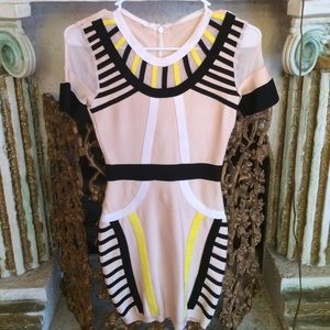 Short bandage material dress