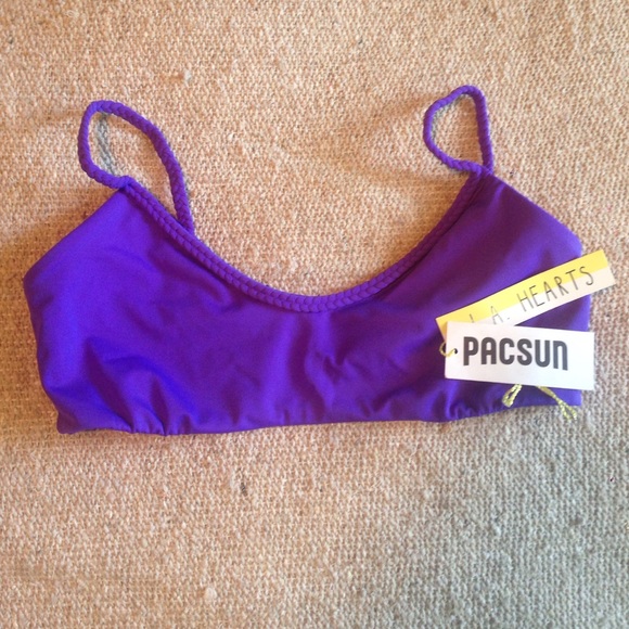 Super cute purple bikini top!