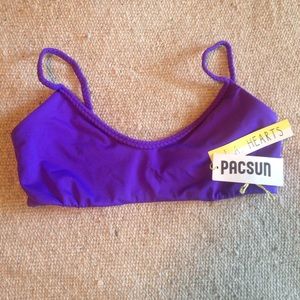 Super cute purple bikini top!