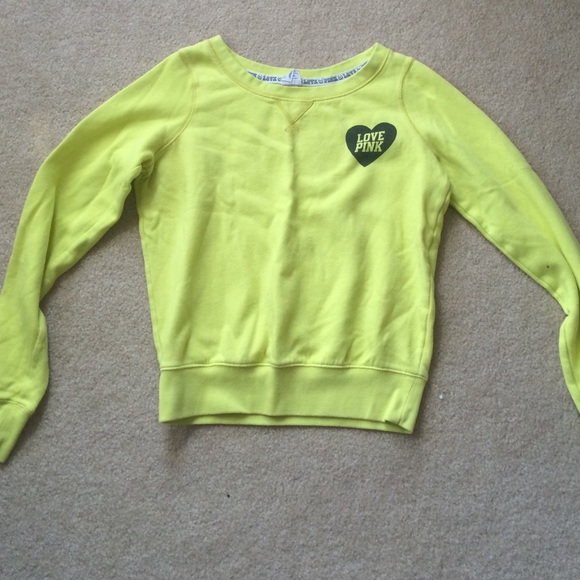 PINK VS neon crew neck S